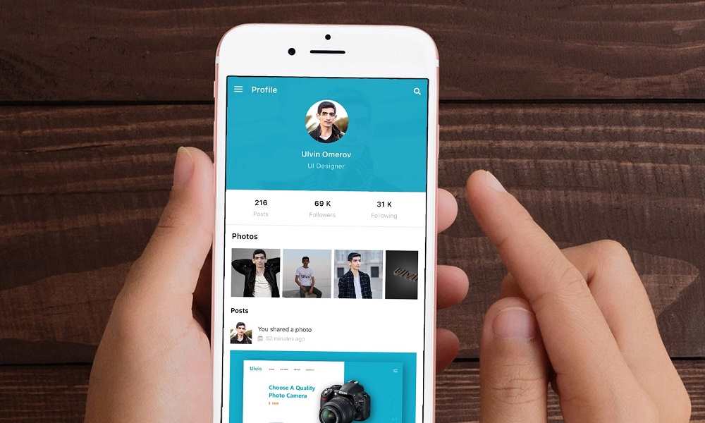 7 PSD Profile UI Templates